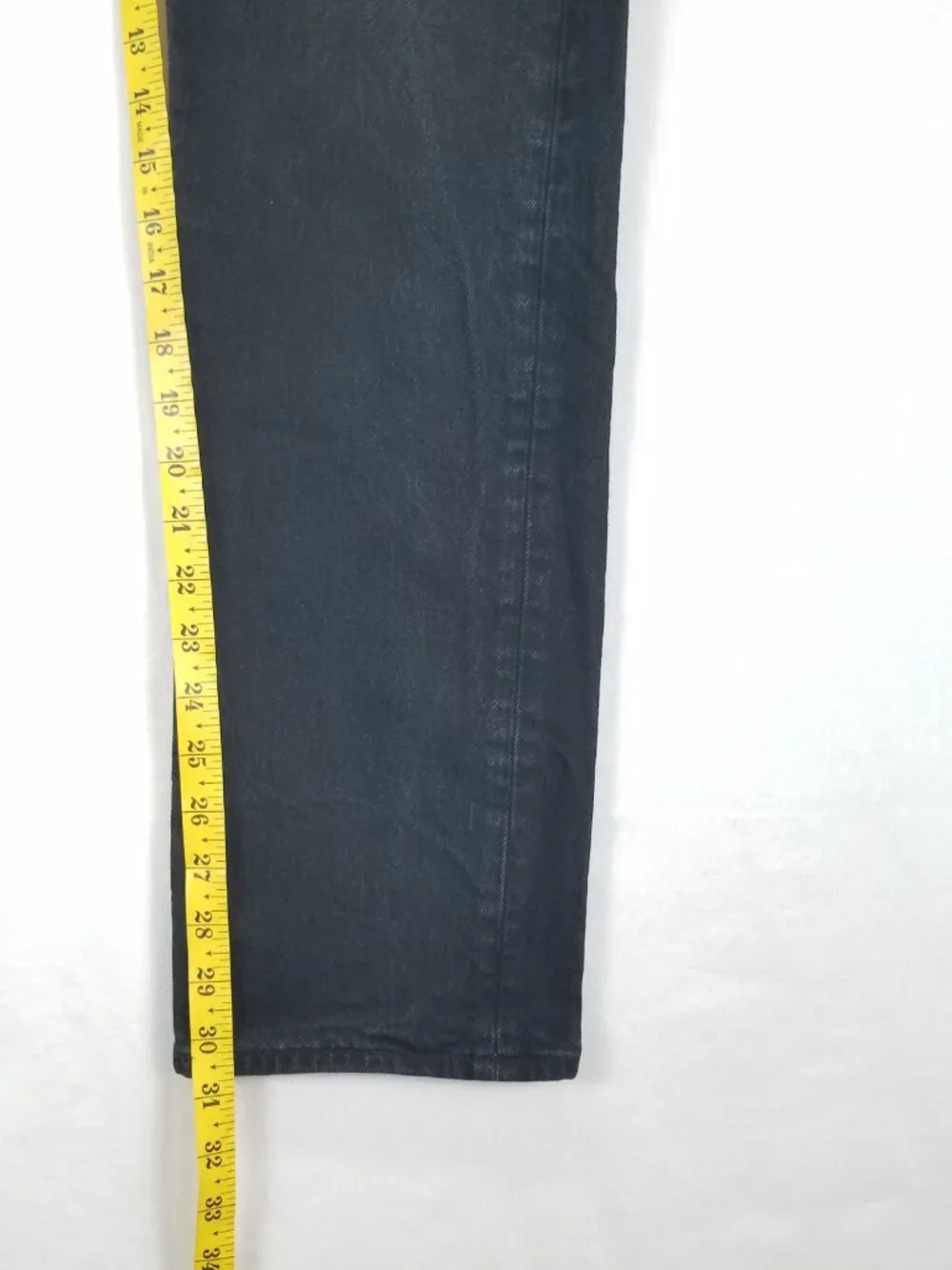 Levi's 501 Jeans Men Sz 31x30.5 Black Button Fly Straight Leg Denim Regular Fit
